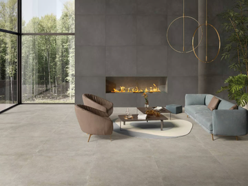 DISTRICT SILVER - Porcelain stoneware wall/floor tiles with concrete effect by CERAMICHE KEOPE - view 2
